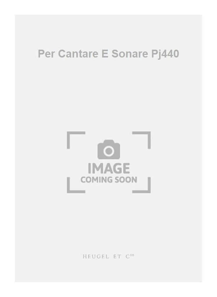 Per Cantare E Sonare Pj440